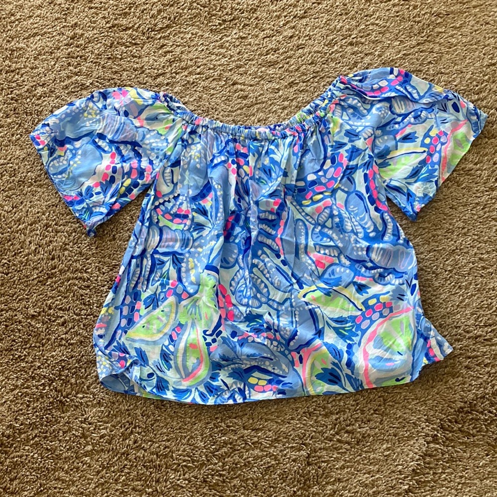 Lilly Pulitzer Off Shoulder Top